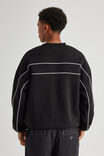 Panelled Nfl Crew, LCN NFL BLACK/RAIDERS PIPING - alternate image 3