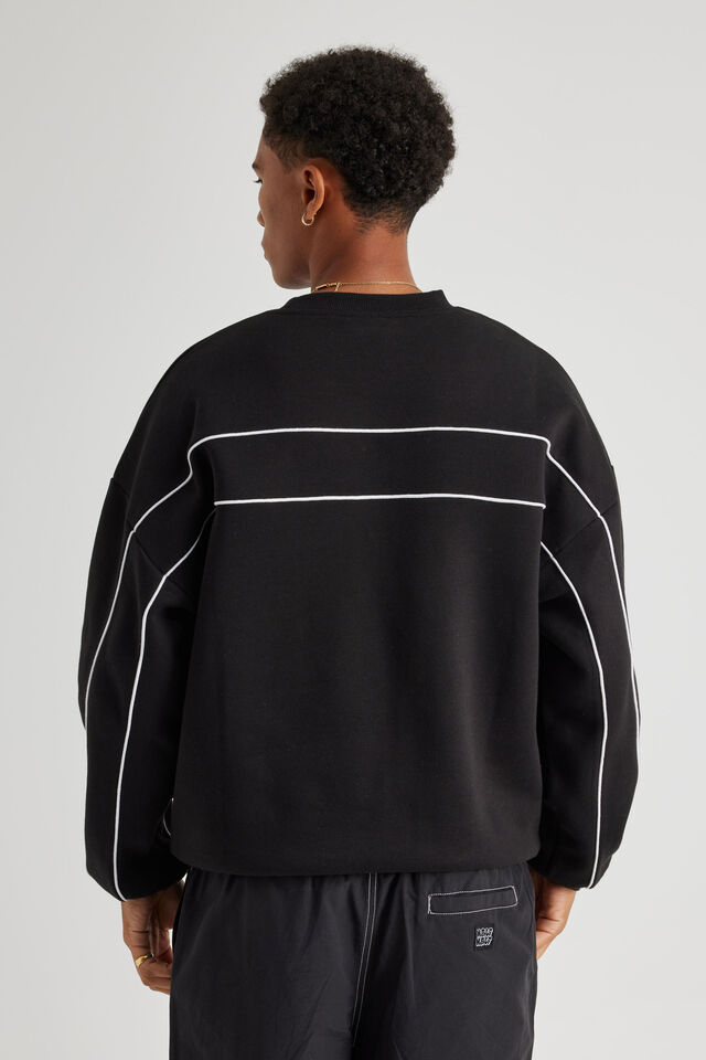 Panelled Nfl Crew, LCN NFL BLACK/RAIDERS PIPING
