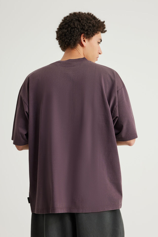Authentics Heavy Weight Box Fit Tshirt, WASHED FROZEN BERRY