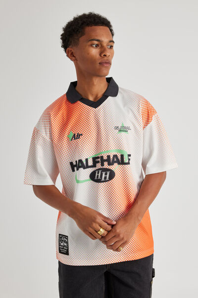 Half Half Jersey, HH TEXTURED ORANGE/HALF HALF AIR