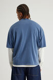 Notion Vintage Graphic Tshirt, NTN WASHED BLUE AURA/LOGO PANELLING - alternate image 3