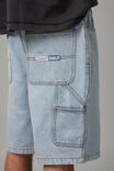 Half Half Painter Baggy Denim Short, DAY BLUE - alternate image 5