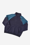 Half Half Quarter Zip, HH NAVY BLAZER/SPORT - example image 1