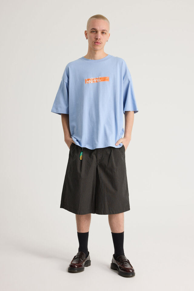 Half Half Heavyweight Box Fit Graphic Tshirt, HH CAROLINA BLUE/HALF HALF AMBUSH