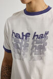 Half Half Slim Fit Ringer Tshirt, HH CLOUD/NEBULA WARPED VISION - alternate image 4