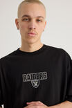 Box Fit Nfl Tshirt, LCN NFL BLACK/RAIDERS DYSTOPIA SUPERSCRIPT - alternate image 4