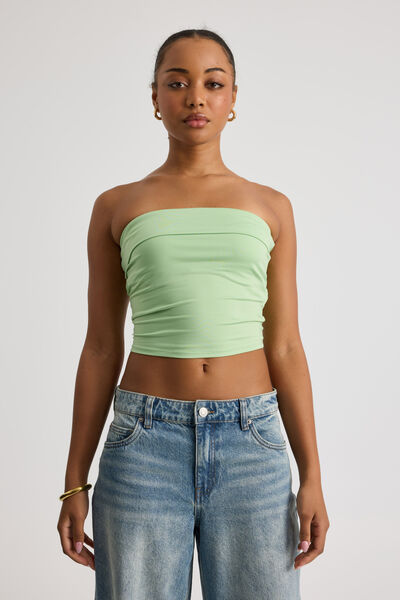 River Fold Back Bandeau, LIME GELATO