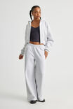 Harper Zip Through Hoodie, SILVER MARLE - alternate image 2