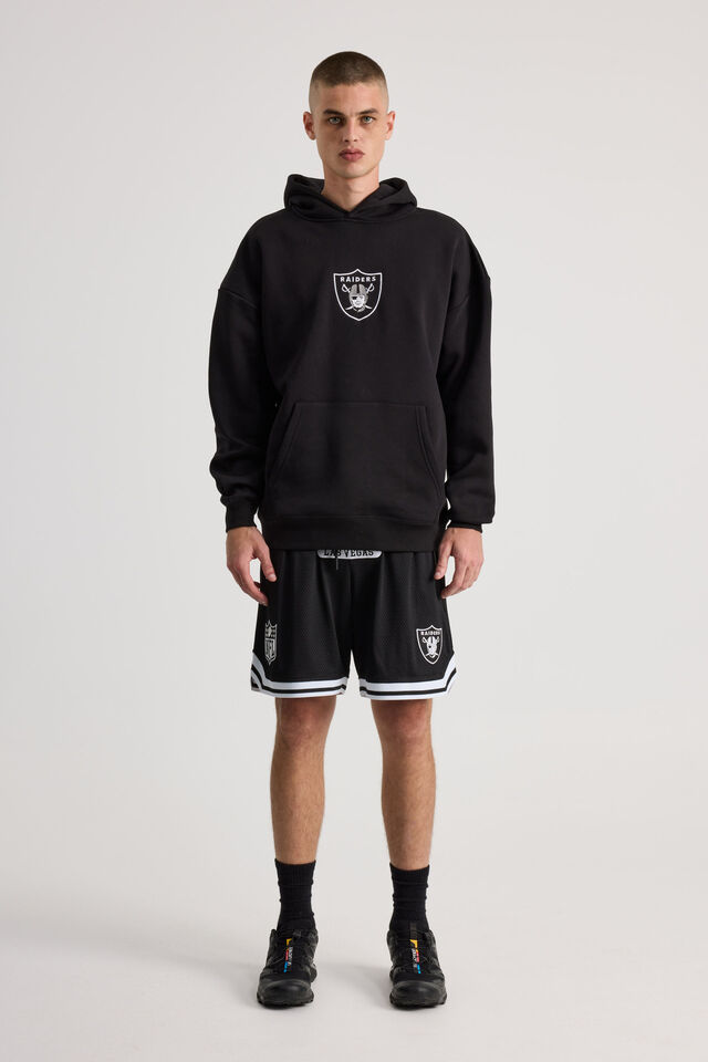 Nfl Hoodie, LCN NFL BLACK/RAIDERS SUPERSCRIPT