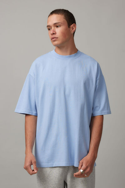 Heavy Weight Box Fit Tshirt, WASHED CAROLINA BLUE