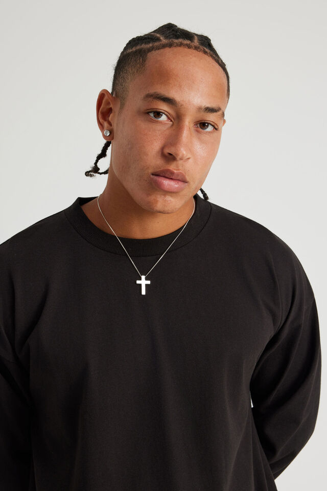 Authentics Long Sleeve Tshirt, BLACK