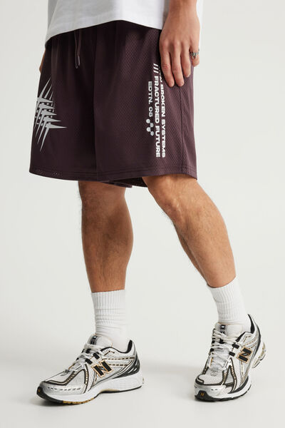 Notion Mesh Short, FROZEN BERRY/NTN LOGO