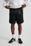 Nfl Basketball Short, LCN NFL BLACK/RAIDERS SCRIPT STEALTH - alternate image 2