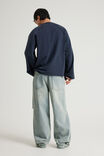 Notion Baggy Jean, GRITTY BLEACH/CLOUD EMBROIDERY - alternate image 3