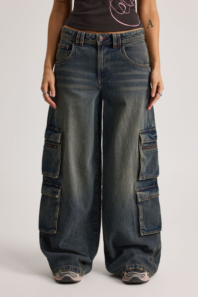 Mega Baggy Cargo, WORKSHOP BLUE