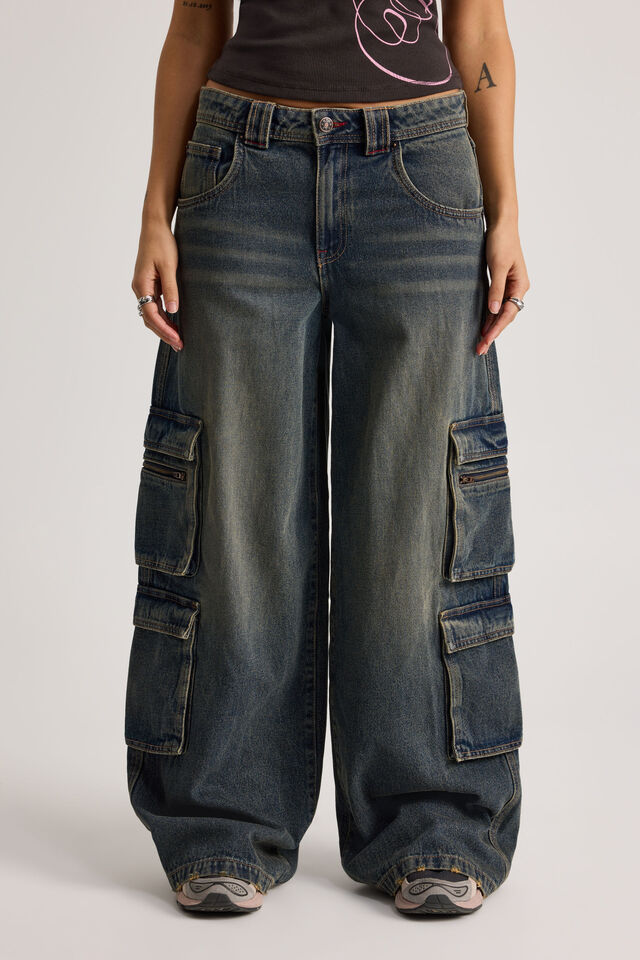 Mega Baggy Cargo, WORKSHOP BLUE