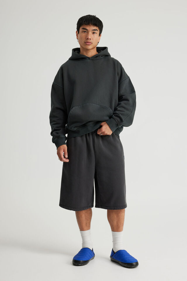 Authentics Premium Track Short, WASHED BLACK