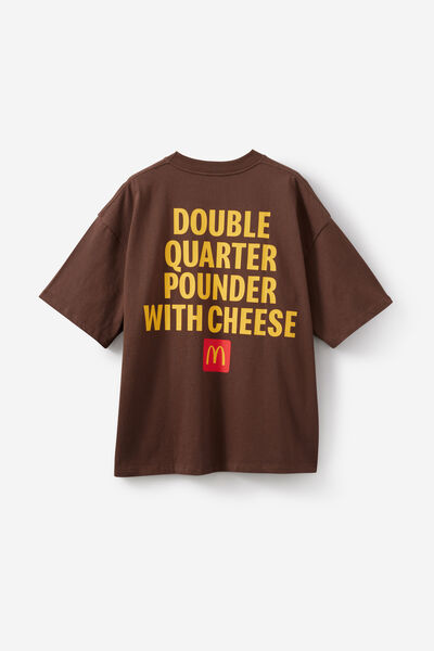 Mcdonalds Box Fit Tshirt, LCN MCD MUD/QUARTER POUNDER WITH CHEESE