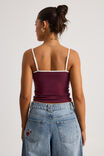Classic Cami, DEEP BERRY/MARSHMELLOW - alternate image 3