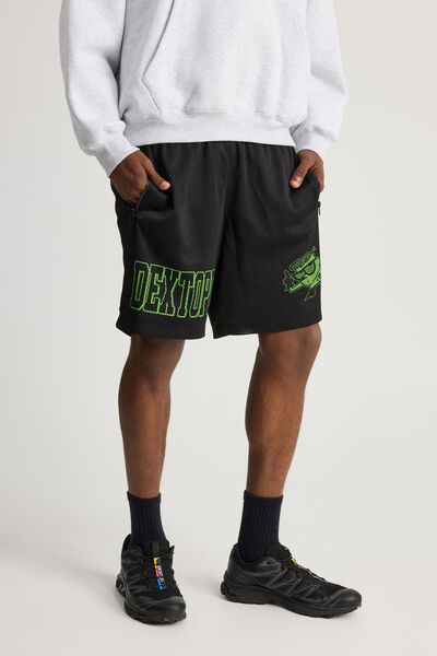 Cartoon Network X Half Half Basketball Short, LCN WB BLACK/DEXTOPIA