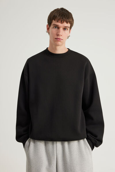 Authentics Boxy Crew, BLACK