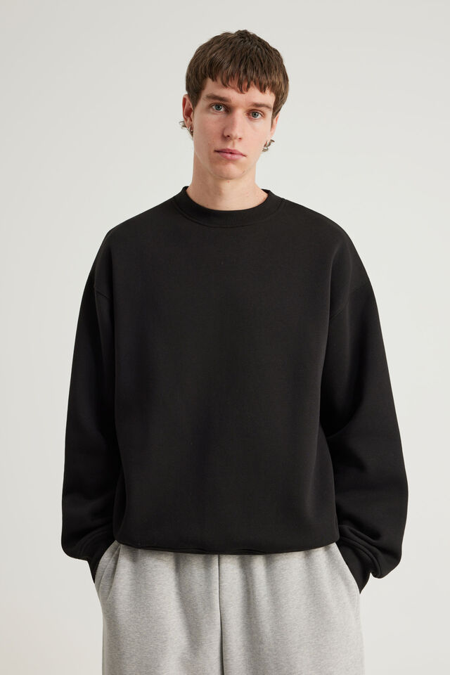 Authentics Boxy Crew, BLACK