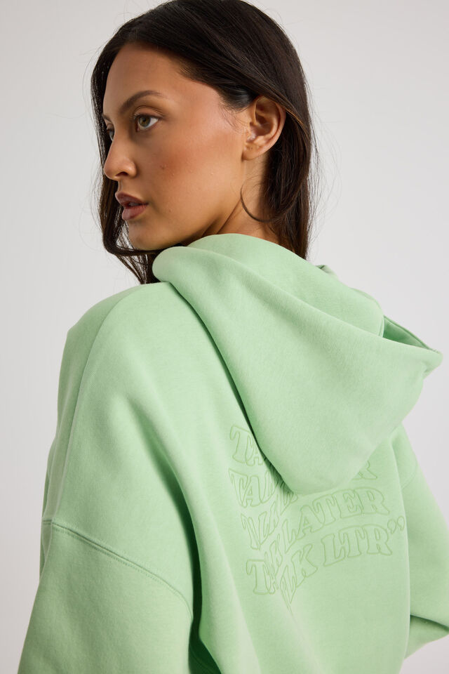Harley Slouchy Hoodie, LIME GELATO/TLK LTR
