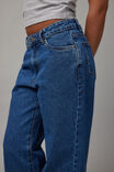 Mid Rise Straight Jean, MID BLUE - alternate image 4