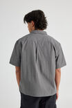 Short Sleeve Shirt, GREY MARLE CHECK - alternate image 3