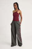 One Shoulder Buckle Top, BORDEAUX - alternate image 2