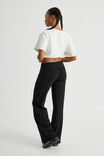 Roll Over Straight Leg Pant, BLACK - alternate image 3