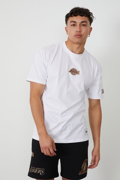 Oversized Nba T Shirt, LCN NBA WHITE/TAN LA LAKERS