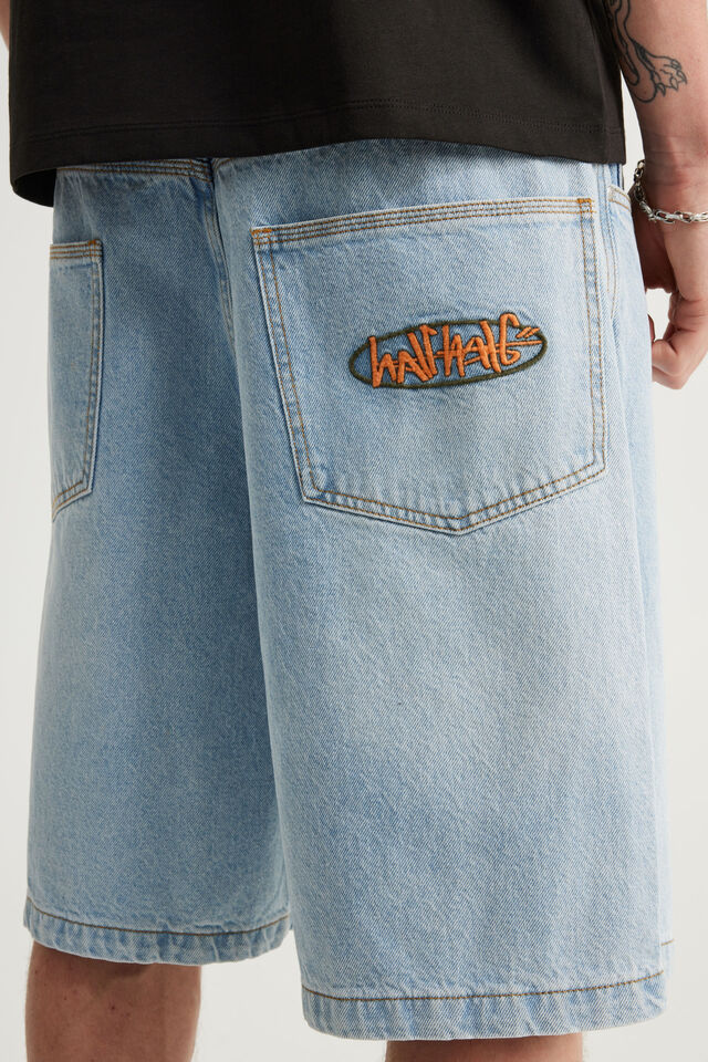 Half Half Classico Denim Short, CLEAN BLEACH