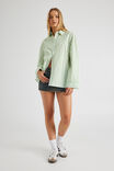 Oversized Shirt, GREEN STRIPE - alternate image 2