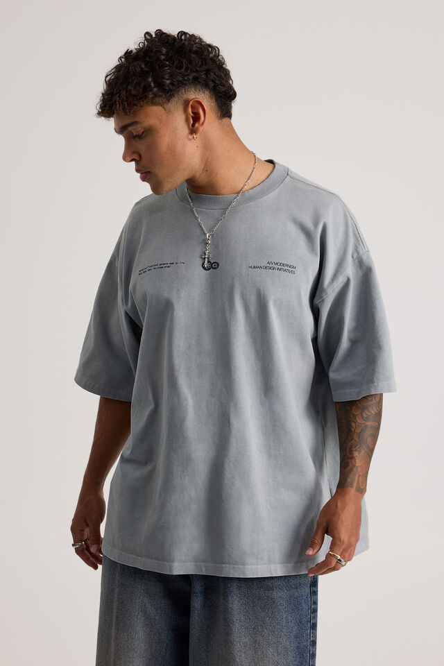 Open Gallery Heavyweight Box Fit Tshirt, OG CONCRETE/LIQUID UNITY