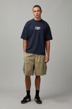Heavy Weight Box Fit Graphic Tshirt, WASHED NAVY/GOLDMANS GROCER - alternate image 2