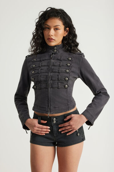 Marching Band Jacket, WASHED SLATE