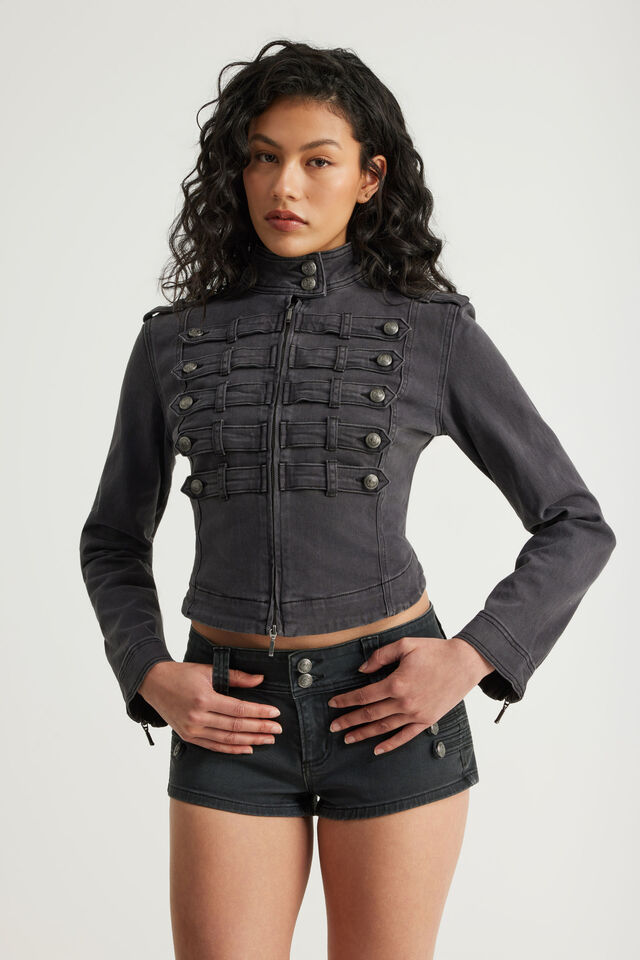 Marching Band Jacket, WASHED SLATE