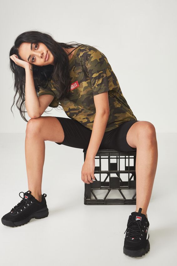 Relaxed Graphic T Shirt, CAMO_BOXED ENDLESS