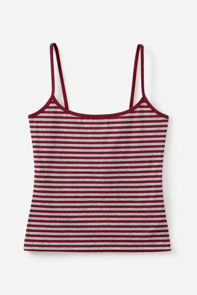Kiki Cami, CRANBERRY STRIPE