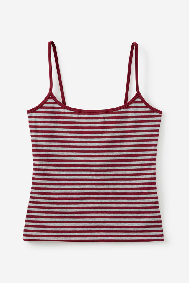 Kiki Cami, CRANBERRY STRIPE