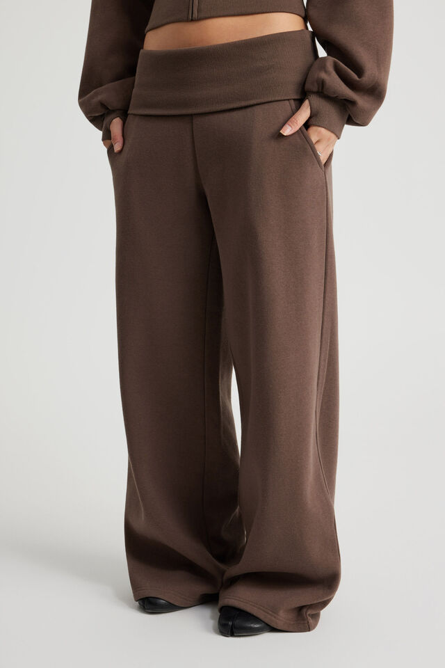Wide Waistband Trackpant, MUD