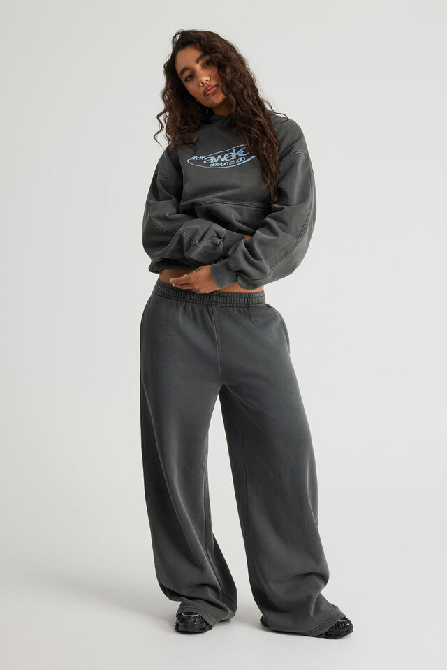 Chloe Hoodie, WASHED BLACK/AWAKE