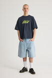 Half Half Classico Denim Short, CLEAN BLEACH - alternate image 2