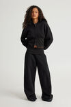 Notion Corset Zip Through Hoodie, NTN BLACK/FAUX FUR - example image 3