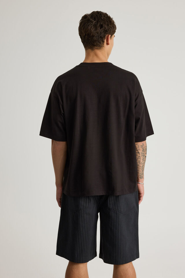 Half Half Heavyweight Box Fit Graphic Tshirt, HH BLACK/HALF HALF HIVE PILL