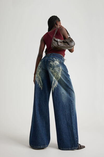 Mega Baggy Jean, DARKNESS INDIGO