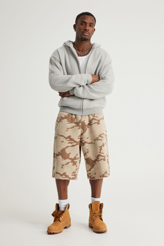 Authentics Baggy Track Short, MUTED CAMO