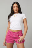 Micro Denim Cargo Short, RASPBERRY ROSE - alternate image 5