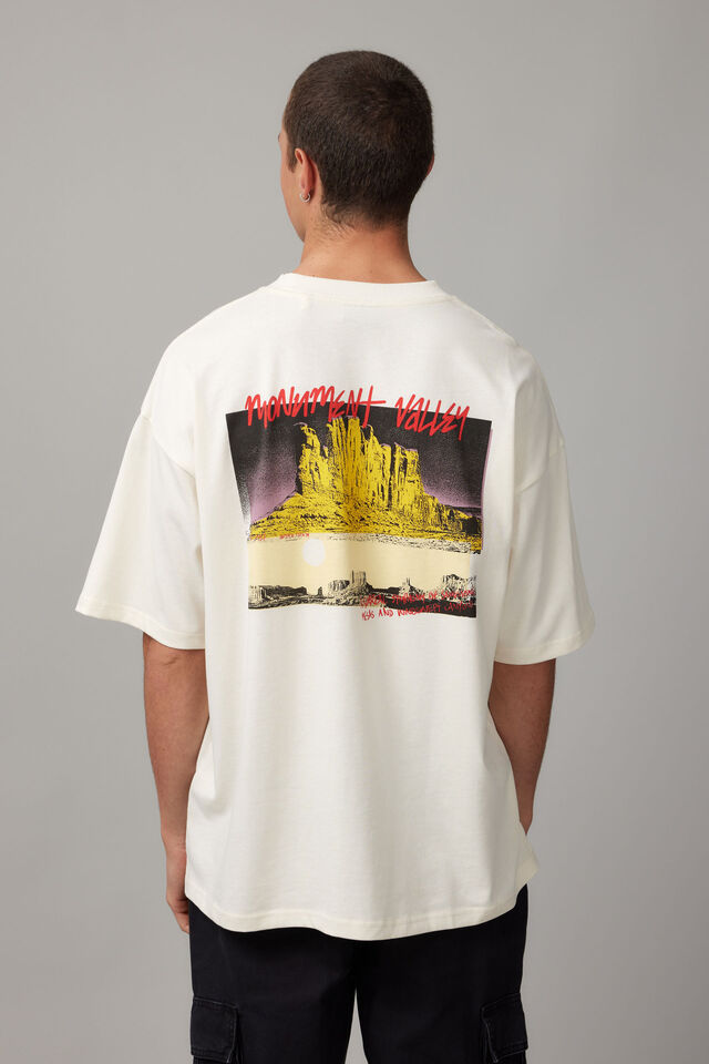 Heavy Weight Box Fit Graphic Tshirt, HH EGGSHELL/MONUMENT VALLEY